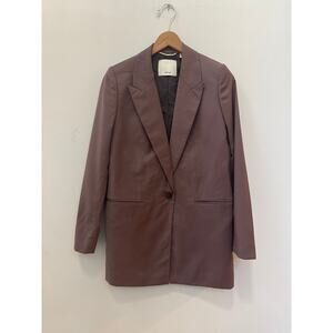 Aritzia Wilfred Belcastel Blazer Brown XS Academic Career Corporate Business
